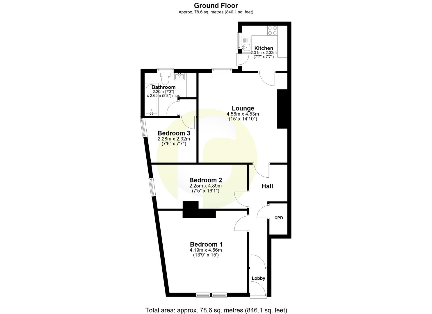 Floorplan.Chirton West View, North Shields